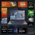 thumbnail image 2 of Laptop Gamer ASUS ROG Strix G18 NVIDIA GeForce RTX 5070 Ryzen 9 9955HX 32GB DDR5 SSD 1TB 18" Teclado Ingles Gaming y Edicion, 2 of 5
