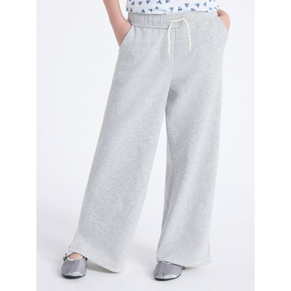 Weekend Academy Girls Rolled Waist Fleece Sweatpants, Sizes 4-18