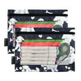 thumbnail image 2 of ALAZA 2 Pack Pencil Pouch Puppy Bones Pencil Case for 3 Ring Binder Clear Window Pencil Bag Organizers, 2 of 6
