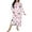 Pink, variant on Women Plus Size Christmas Bow Print Long Sleeve Pajamas Loose Nightdress Women's Sleepwear pink nightgown Hot Pink XXL