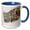 Blue/White, variant on 3drose, Snow Leopard, Montana., 11oz Mug