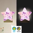 thumbnail image 4 of Star Night Light Auto On/Off Plug-in Wall Light with Light Sensor Warm White LED for Home Party Watercolor Purple Bows, 4 of 6