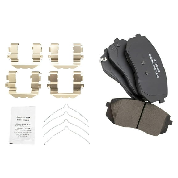 TRQ Front Ceramic Brake Pad Set for Hyundai Sonata Kia Optima BFA15068