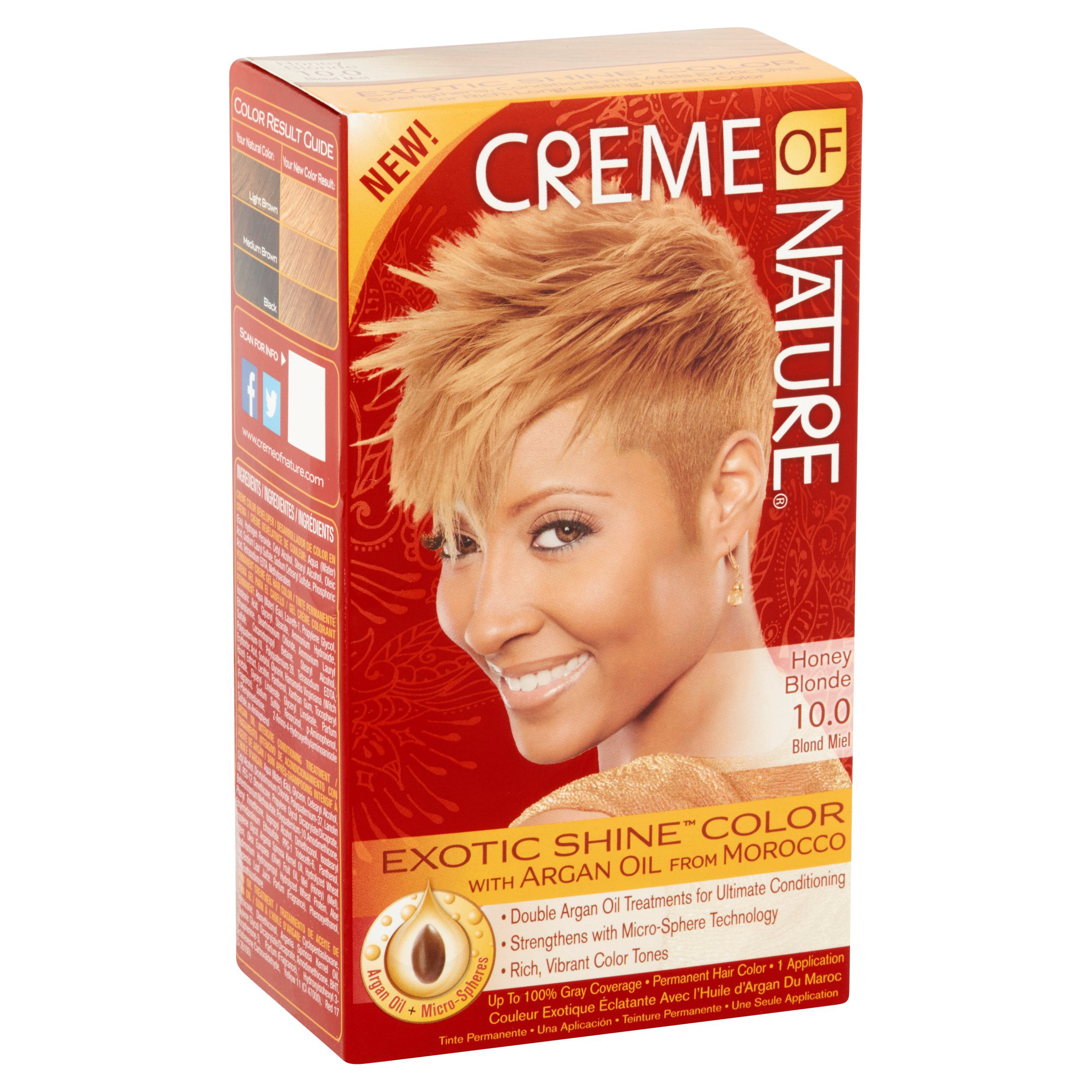 2 Pack Creme Of Nature Exotic Shine Color Hair Color 10 0 Honey