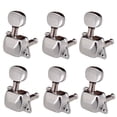thumbnail image 1 of letairis Lot de 6 Chevilles de Réglage de Tête de Machine Demi-Scellées Clés Électroniques 6-strings Tuners de Guitare Boutons Remplacement d'Instrument à Cordes 6 Gauche, 1 of 8