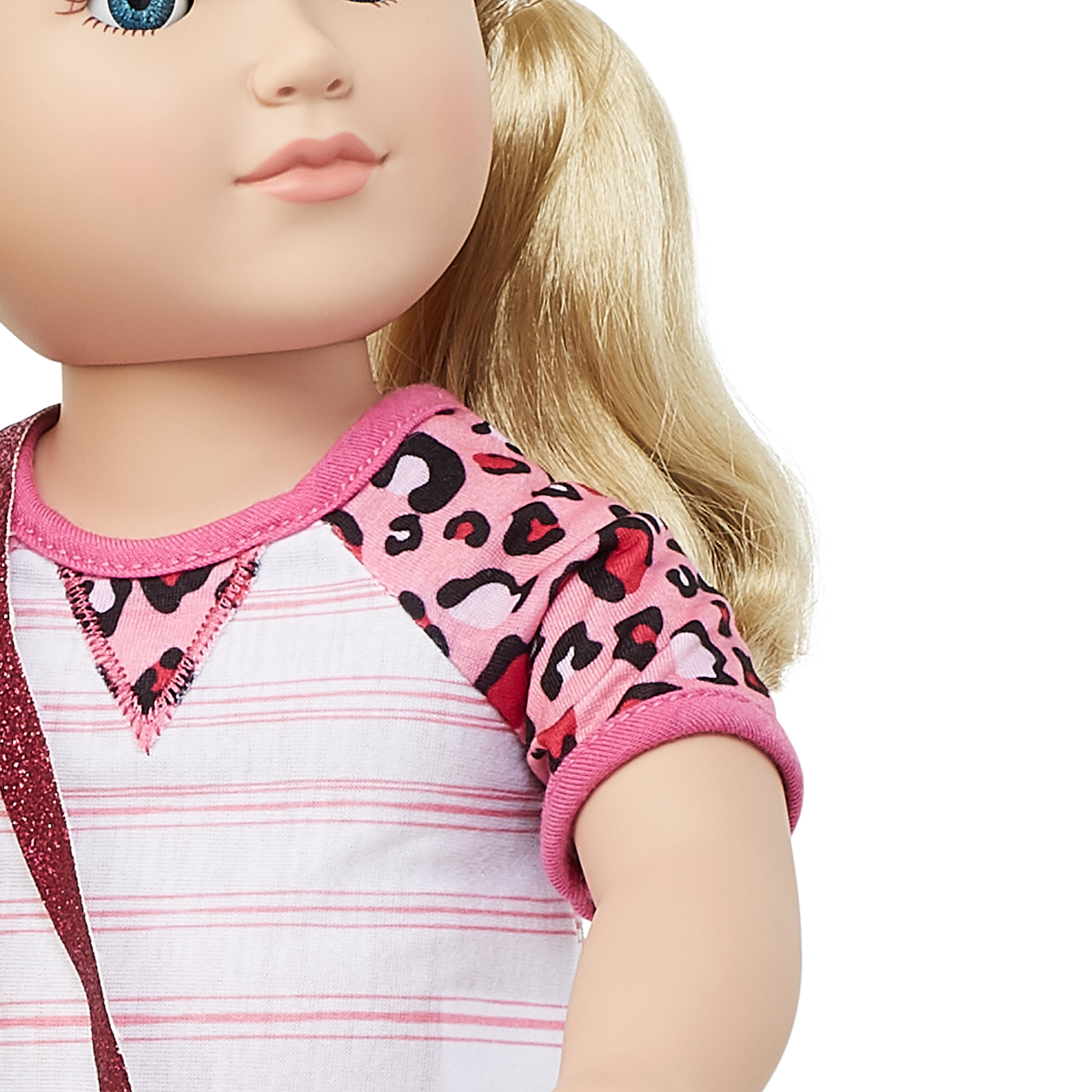 My Life As Mla Pink Cheetah Print Shirt for 18" Dolls