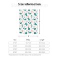 thumbnail image 5 of Sikiie Turtles And Seahorses Cozy Flannel Fleece Throw Blanket: Lightweight & Thick for All Seasons - Perfect for Women, Men, & Kids"80"x60", 5 of 6