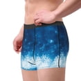 thumbnail image 4 of Daiia Blue Glitter Sparkles Men's Underwear Boxer Briefs, Cotton Stretch Moisture-Wicking Underwear-Medium, 4 of 9