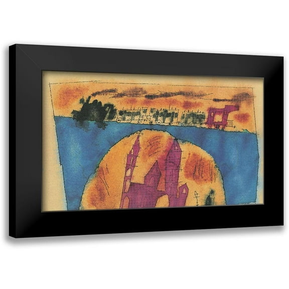 Unknown 14x10 Black Modern Framed Museum Art Print Titled - Choo-Choo