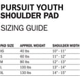 Riddell Pursuit Youth Football Shoulder Pads, Blue and Red, Medium