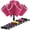 Pink, variant on Inverted Umbrella - Large Windproof for Rain & Sun, Compact Reverse With Reflective Stripe, Teflon-Coated for Women Men, Travel Folding With Cover Bag,46 IN
