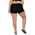 thumbnail image 7 of Women Plus Size Swim Shorts Drawstring Boyleg Swimsuits Bottoms Board Shorts, 7 of 7