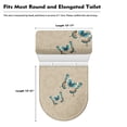 thumbnail image 4 of HELLHERO Toilet Top Cover Easy to Install for Hotel Dust-Proof Bathroom Toilet Cozy Set, 4 of 4