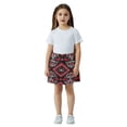 Black Background Red Abstract Pattern Girls' Skirts A-Line Skirts with ...
