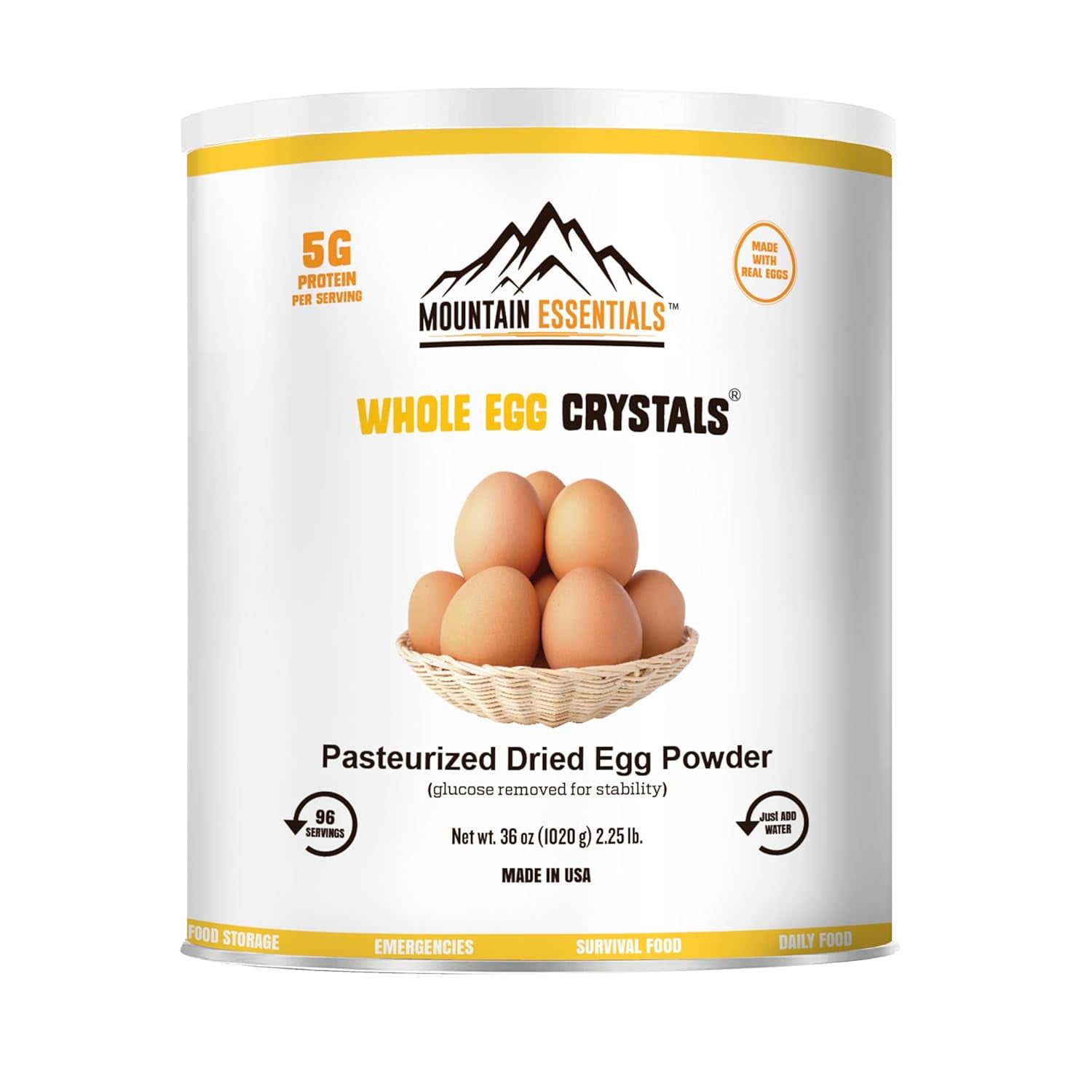 Ann Clark All Natural 100% Egg White Powder, 8 Oz - Made In USA For Baking & Protein Shakes