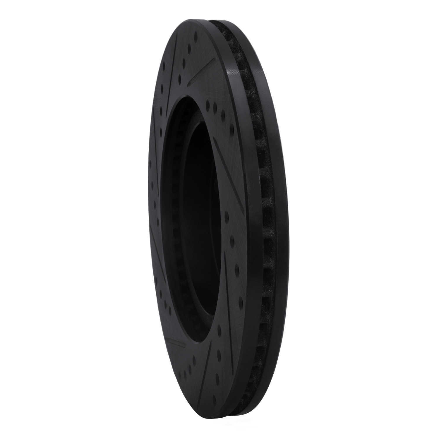 Dynamic Friction Company 633-72037R DFC Brake Rotor - Drilled And Slotted - Black