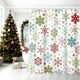 thumbnail image 1 of CaiYueKe Winter Shower Curtains for Bathroom Snowflake Shower Curtain Christmas Bathroom Decor Winter Holiday Washable Durable Fabric Bathroom Curtains 71x35.4 Inch, 1 of 7