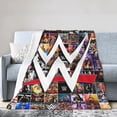 thumbnail image 6 of W-W-E Blanket, Super Soft Throw Blanket For Wrestling Fans, Cozy Flannel Blankets, Warm Blankets For Couch Sofa Bed, 80"X60", 6 of 8