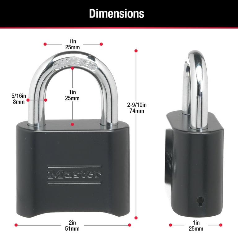 Master Lock Resettable Combination Lock Brass - Office Depot