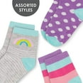 thumbnail image 3 of Rising Star Unisex Crew Kids Socks for Toddlers (12 Pack) - Unicorns & Rainbows, 3 of 3
