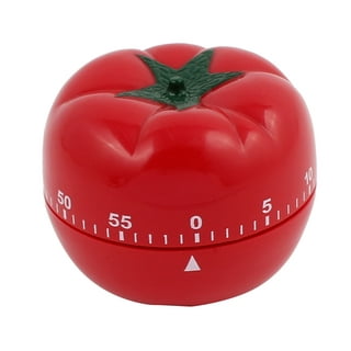 Unique Bargains 3.6x3.6x2-Inch 60-Minute Mechanical Kitchen Timers Pendulum Clock - White