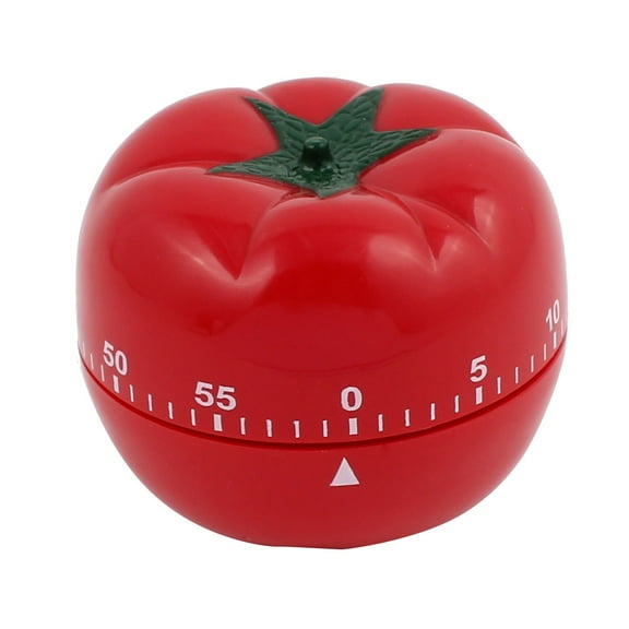 Unique Bargains 2.2x2.2x2.8-Inch 60 Minutes Mechanical Kitchen Tomato Timer Durable Plastic