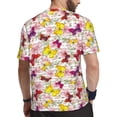 thumbnail image 2 of Rocae Butterflies and Vintage for Men's Mesh Quick-Dry Short Sleeve Workout T-Shirt,Mens Crew Neck Tee Lightweight Soft Classic T Shirts Small, 2 of 9