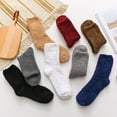 thumbnail image 5 of Dyfzdhu Mens Wool Socks Thermal Hiking Winter Boot Warm Thick Cozy Crew Comfy Work Socks For Men, 5 of 6
