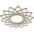 thumbnail image 2 of Ekena Millwork 18"OD x 6 7/8"ID x 1/4"T Eleanor Wood Fretwork Pierced Ceiling Medallion, Hickory, 2 of 3