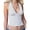 White Polka Dot, variant on EMMIOL Women's Halter Deep V Backless Crop Tank Top Y2K Coquette Summer Going Out Top