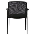thumbnail image 4 of Boss Office Products Black Stackable Guest Reception Chair, 4 of 9