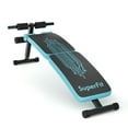thumbnail image 2 of Yardi Yard Abdominal Twister Trainer with Adjustable Height Exercise Bench-Blue, Foldable Hyperextension Roman Chair w/Back Extension, 2 of 9