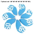 thumbnail image 4 of Naiovety 7 piezas de de hierro Driver Golf Club Cover Putter Number Headcover reemplazable Protector accesorios deportivos negro Golf Azul Naiovety OD019606-03, 4 of 6