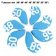 thumbnail image 3 of Naiovety Paquete de 7 Iron Driver Golf Club Cover Putter Headcovers Set Protector reemplazable Outdoor Guard Sleeve Accesorios Regalos Azul Type2 NO2, 3 of 6