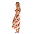 thumbnail image 2 of Just Love Floral Print Tube Sundress Swimwear Cover Up Summer Dress for Women (White With Little Floral - Red, 3X), 2 of 3