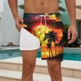 thumbnail image 5 of cocolona Mens Hawaiian Print Vacation Beach Shorts Fashion Casual Elastic Waist Drawstring Board Shorts Summer Swim Trunks for Men, 5 of 5