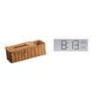 thumbnail image 1 of Estuche para pañuelos de escritorio,Caja de pañuelos faciales de papel retro de madera,Tapa para caja de pañuelos,porta servilletas de papel facial,Reloj de pared digital,Reloj de pared, 1 of 8