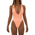 thumbnail image 2 of YTDSCS Women's Swimsuits One-Piece Bathing Suit Swimsuits Women's Swimwear Solid Color Stylish Comfortable Bikini, 2 of 7