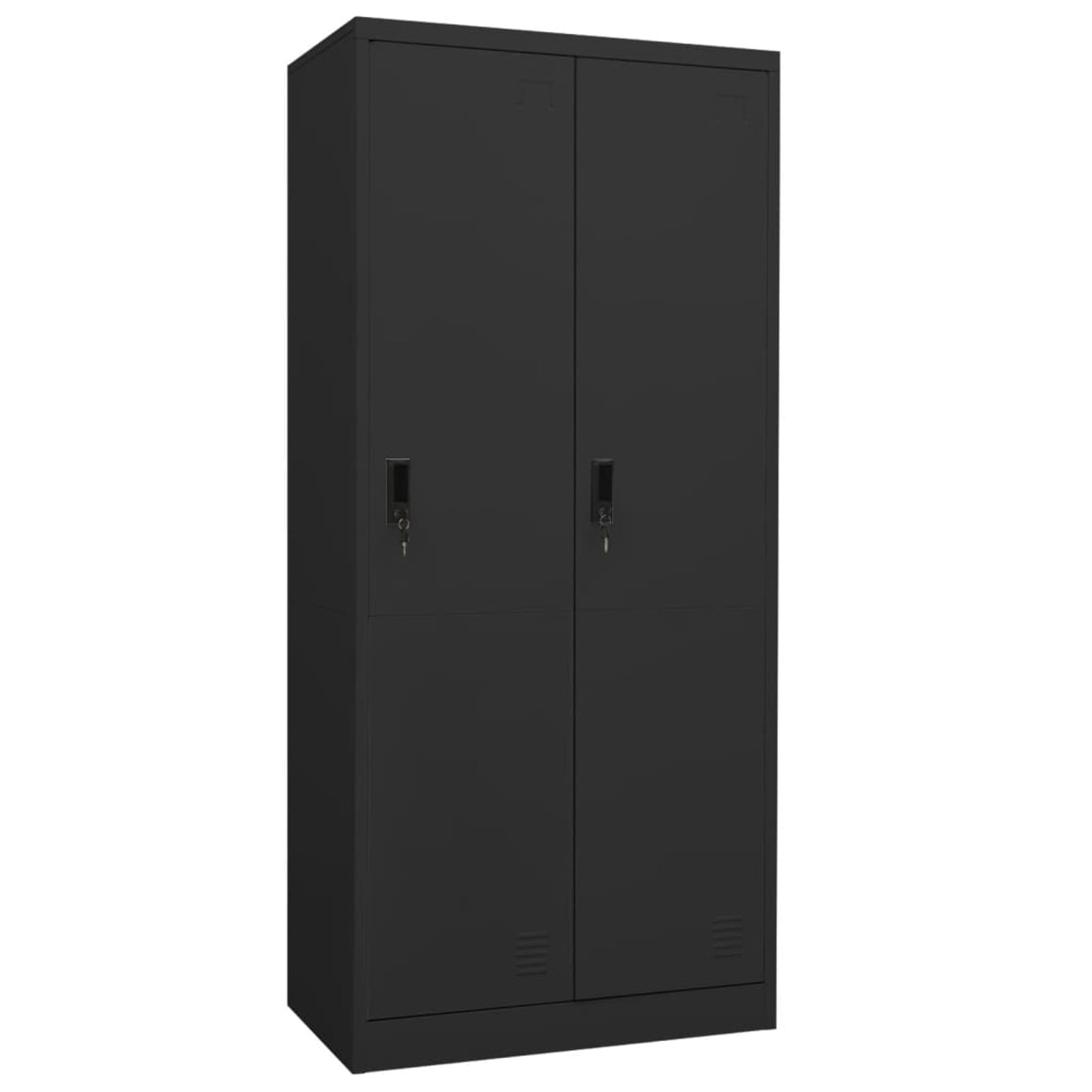 Htovila Wardrobe Anthracite 31.5'x19.7'x70.9' Steel