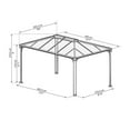 thumbnail image 3 of Canopia by Palram 10 ft. x 14 ft. Martinique Garden Gazebo, 3 of 9
