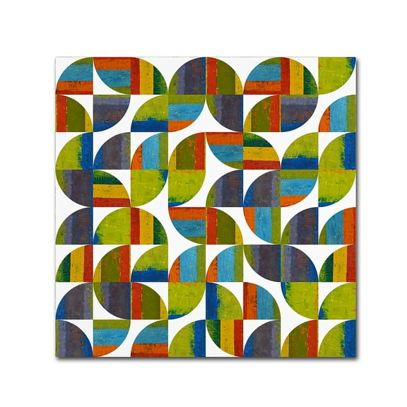 Trademark Fine Art "Quarter Rounds 8.0" Canvas Art by Michelle Calkins