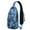 Sky-blue-35, variant on Crossbody Sling Backpack for Women Men Cute Ocean Life Turtle Shoulder Sling Crossbody Casual Chest Bag for Travel Sports Running Hiking