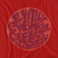 thumbnail image 2 of Willy Wonka and The Chocolate Factory Circle Logo Women's T Shirt, Red, Large, 2 of 6