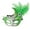 Apple Green, variant on Fancy Feather and Gemstone Accent Mask, 10-1/4-Inch x 6-3/4-Inch - Red