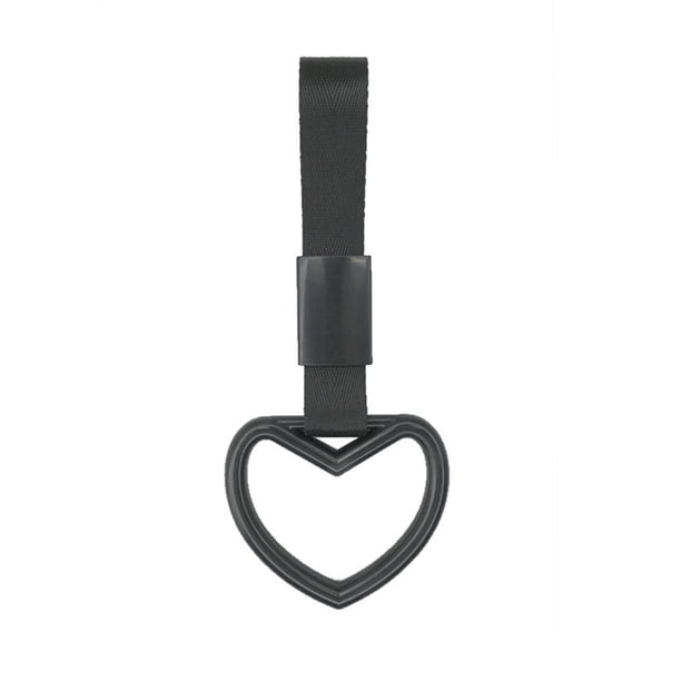 Pulsera decorativa para coche en forma de corazón Anillo de advertencia Anillo de advertencia para el parachoques trasero Adecuado para el interior y el exterior del coche