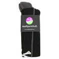 thumbnail image 2 of Pirate Skull and Crossbones Over the Calf Socks (Black/Graphite, Small), 2 of 2