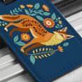 thumbnail image 6 of Coyote Pretty Floral Flowers Faux Leather Travel Luggage Tag, 6 of 7