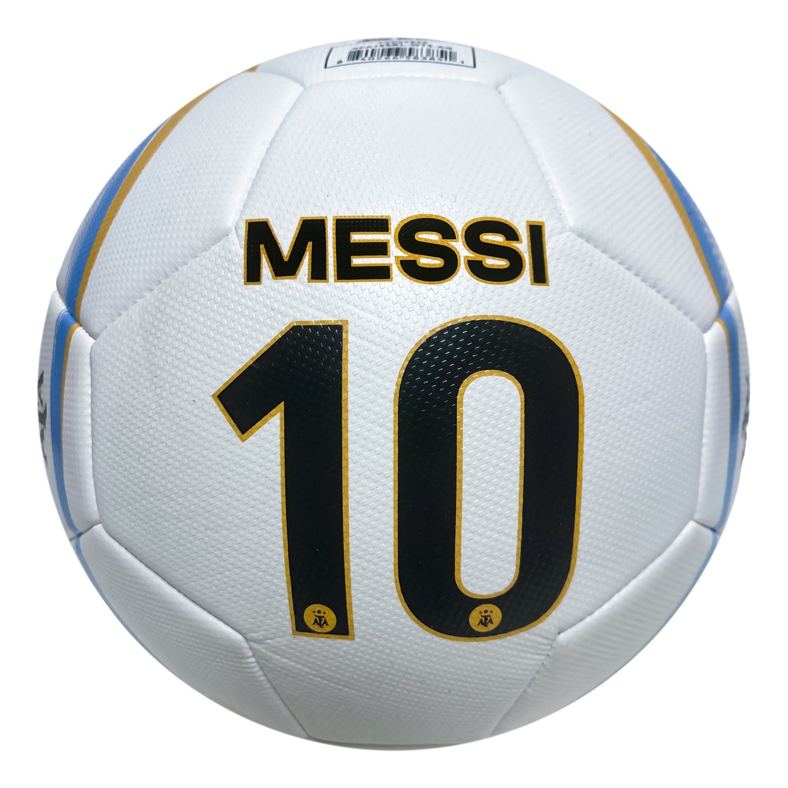 Icon Sports Argentina National Football Team (AFA) Size 5 Soccer Ball Licensed Light Blue Thunder Number 10