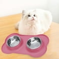 thumbnail image 4 of Comederos para perros de acero inoxidable y bebederos para perros con sistema antiderrames y antideslizante., 4 of 5