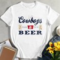 thumbnail image 1 of MesaSe T-Shirt Graphique Femmes Cowboys et Bière-Blanc-G, 1 of 7